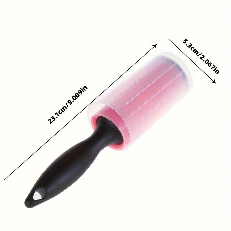 1pc Reusable Washable Lint Roller, Sticky Dust Cleaner For Clothes & Pet Hair Removal, Household Dust Wiper Tool With Easy Grip Handle