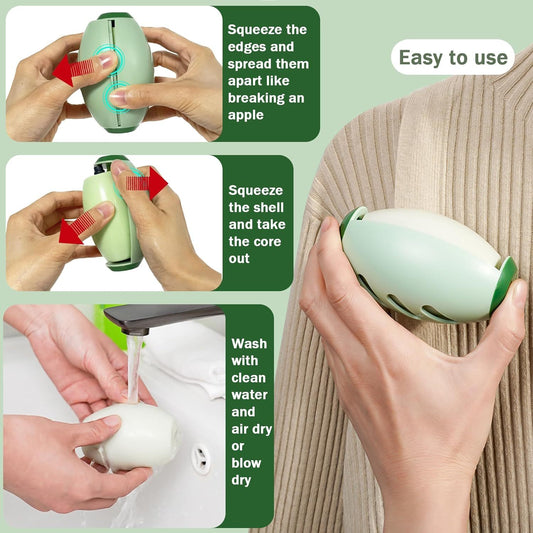 Washable Reusable Lint Roller for Clothes, Lint Rollers for Pet Hair Extra Sticky, Dog Cat Pet Hair Remover for Clothes, Portable Travel Sticky Rollers for Dust Lint Hair