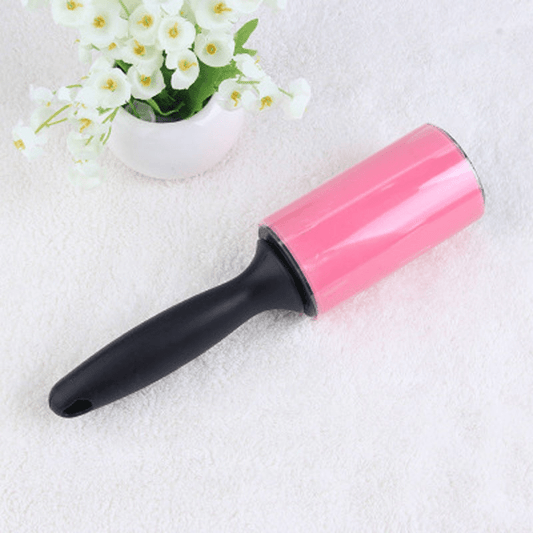 1pc Reusable Washable Lint Roller, Sticky Dust Cleaner For Clothes & Pet Hair Removal, Household Dust Wiper Tool With Easy Grip Handle