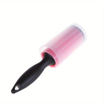 1pc Reusable Washable Lint Roller, Sticky Dust Cleaner For Clothes & Pet Hair Removal, Household Dust Wiper Tool With Easy Grip Handle