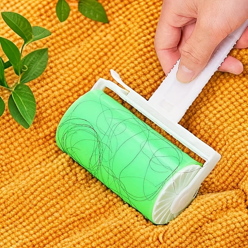 1pc Washable & Reusable Lint Roller for Dogs & Cats - Sticky Hair Remover Brush with Ergonomic Handle, Washable Pet Hair Removal Tool for Furniture, Clothing, Home Cleaning, Pet Grooming Supplies