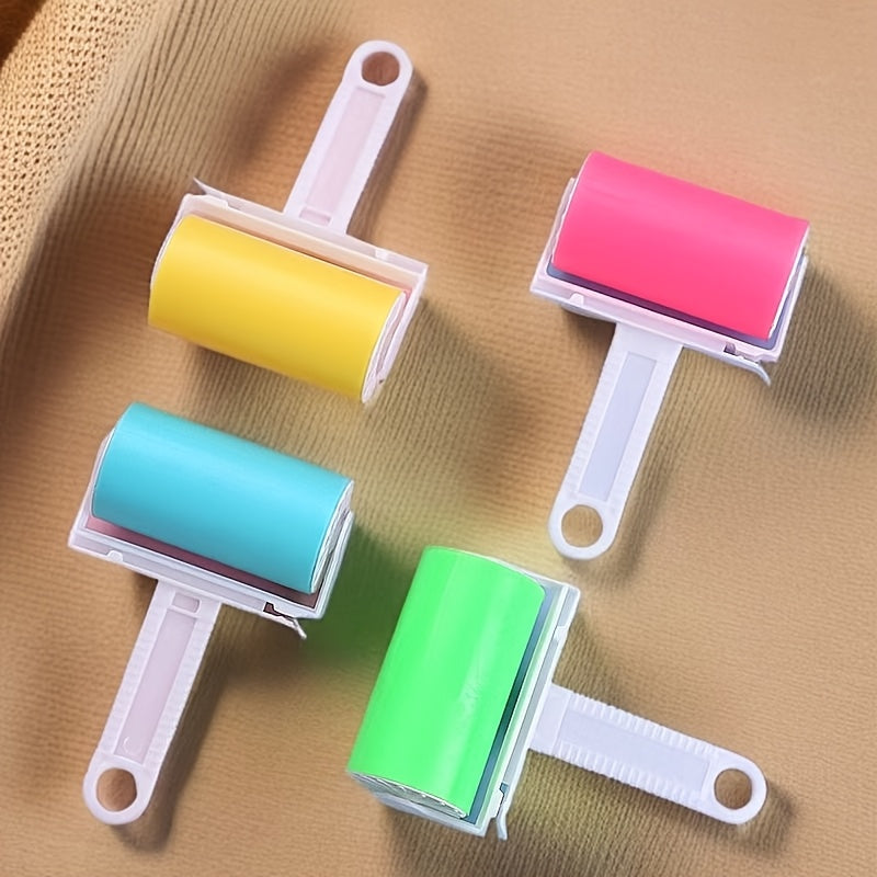 1pc Washable & Reusable Lint Roller for Dogs & Cats - Sticky Hair Remover Brush with Ergonomic Handle, Washable Pet Hair Removal Tool for Furniture, Clothing, Home Cleaning, Pet Grooming Supplies