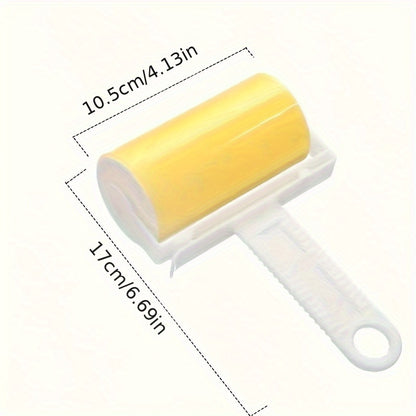 2pcs Reusable & Washable Pet Hair Remover Roller - Blue And White, Ideal For Dogs & Cats, Easy-to-Clean Lint And Debris Cleaner With Cover, Perfect For Clothes And Upholstery, Fabric Care|Ergonomic Design|Plastic Construction