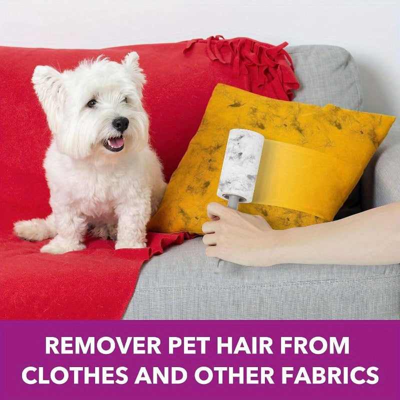 Lint Rollers for Pet Hair Extra Sticky, 555 Sheets Mega Value Set Lint Roller with 5 Upgraded Handles, 5 Rollers Portable Pet Lint Remover for Clothes, Furniture, Carpet, Dog amp; Cat Hair Removal